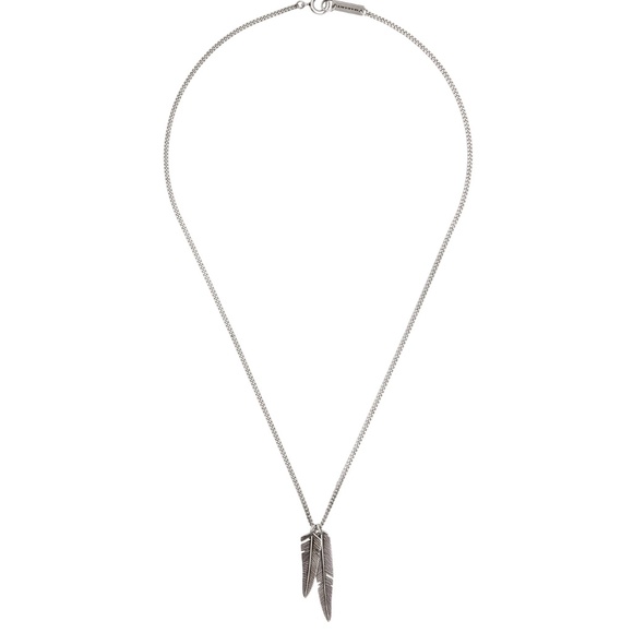 NEW Isabel Marant Silver Engraved Necklace - Picture 1 of 4
